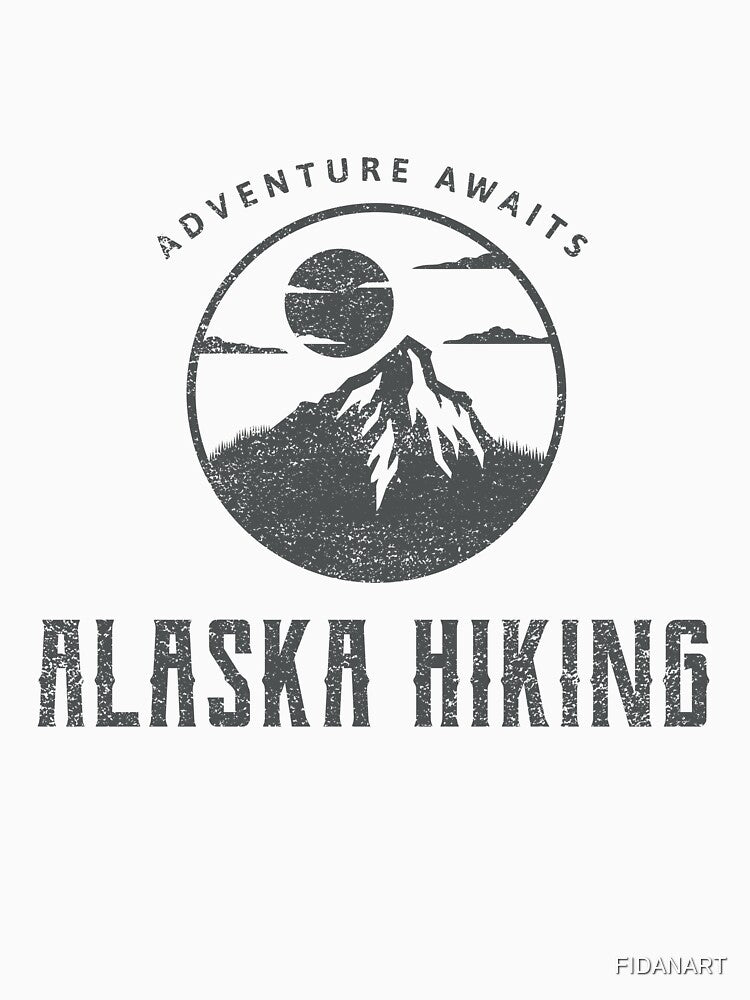 Adventure Awaits -  Alaska Hiking by FIDANART