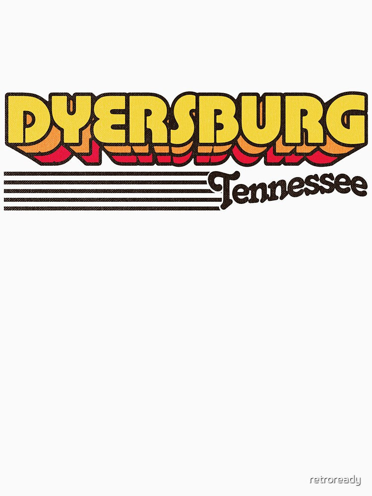 Dyersburg, Tennessee | Retro Stripes by retroready