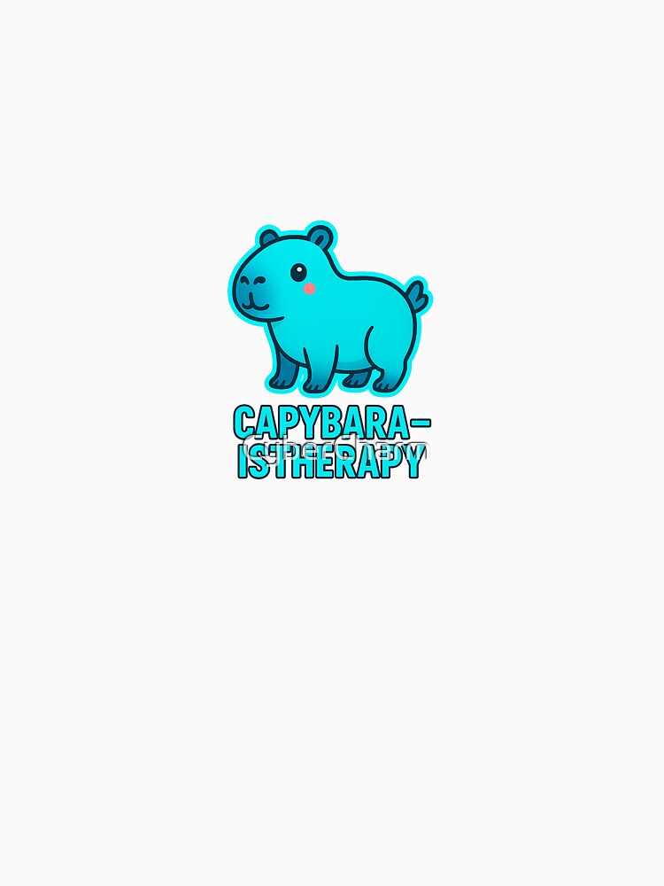 Capybara Is Therapy – Cute Relaxing Capybara by CyberCharm