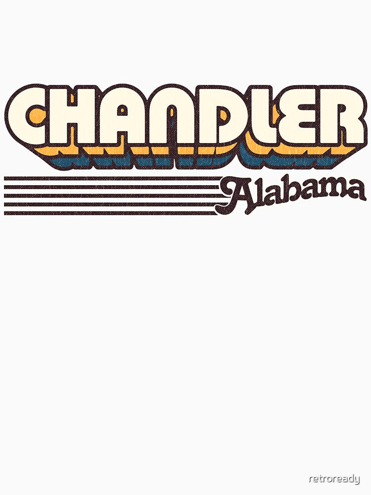 Chandler, Alabama | Retro Stripes by retroready