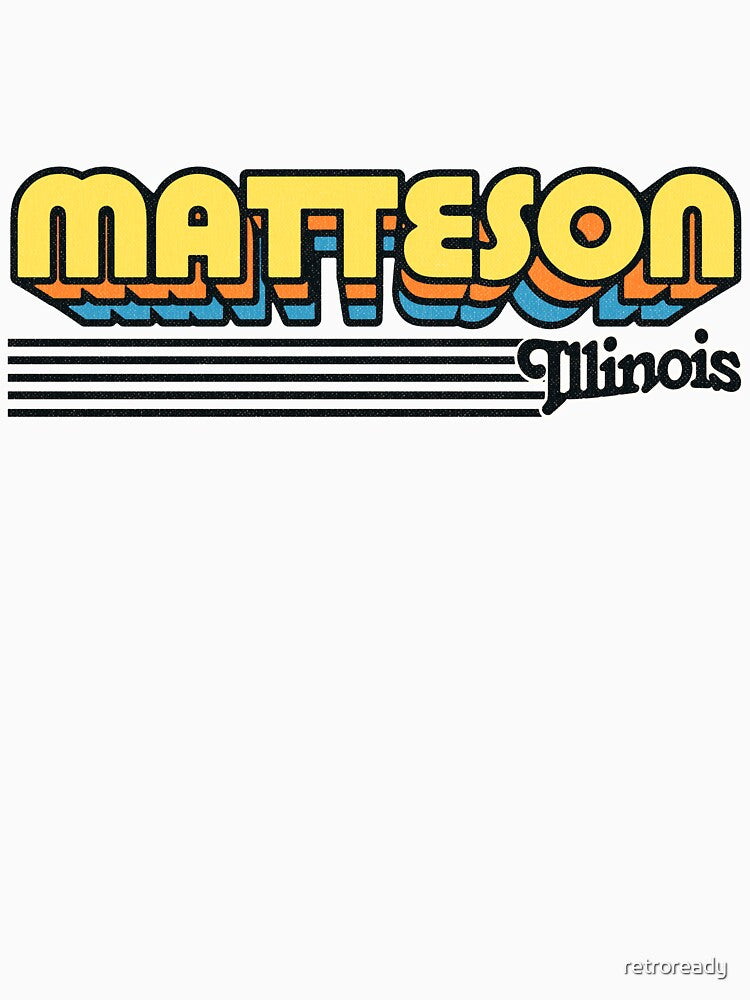 Matteson, Illinois | Retro Stripes by retroready