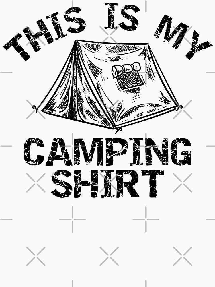 This Is My Camping Shirt Dark by Web CreationsNL