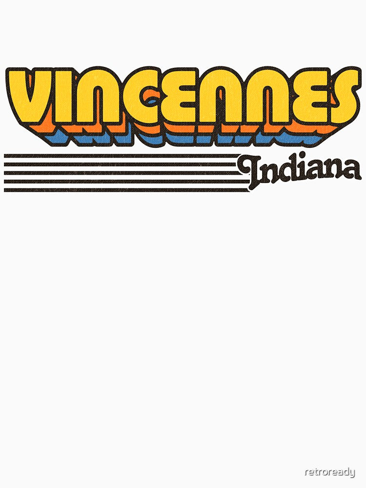 Vincennes, Indiana | Retro Stripes by retroready