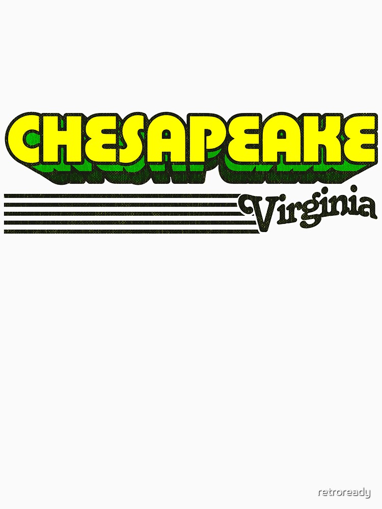 Chesapeake, Virginia | Retro Stripes by retroready