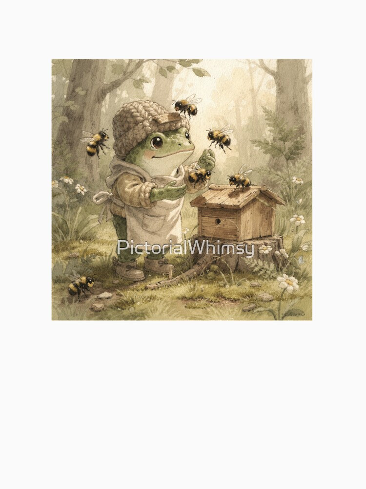 Frog Beekeeper and the Bumblebees by PictorialWhimsy