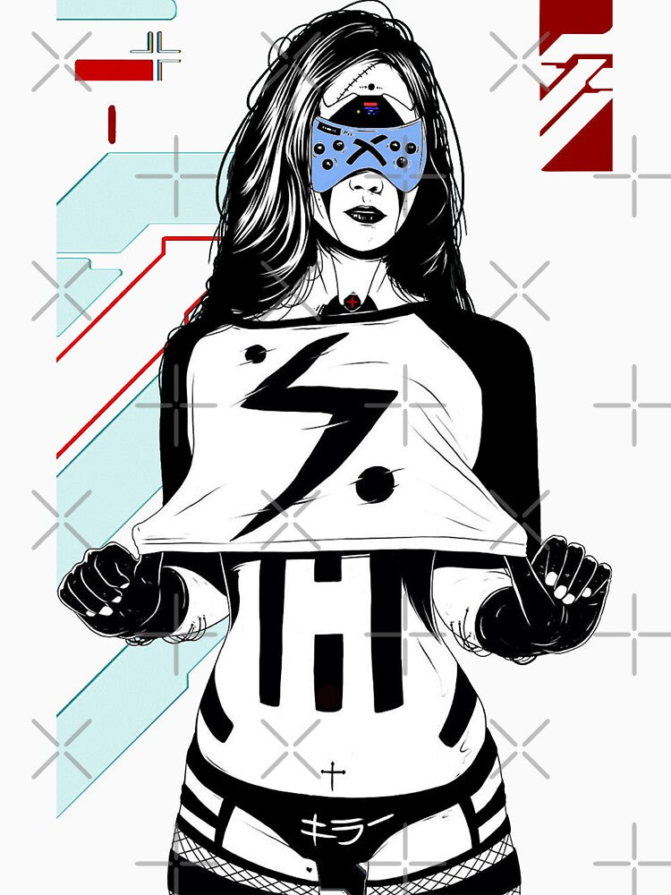 Cyberpunk Cyborg Girl Futuristic Style by OWLvision33