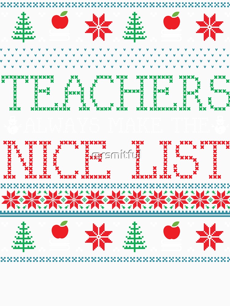 Funny Christmas Teacher Ugly Christmas Xmas by mrsmitful