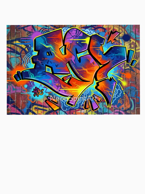 ACE Neon Graffiti Street Art by NeonSpiritArt