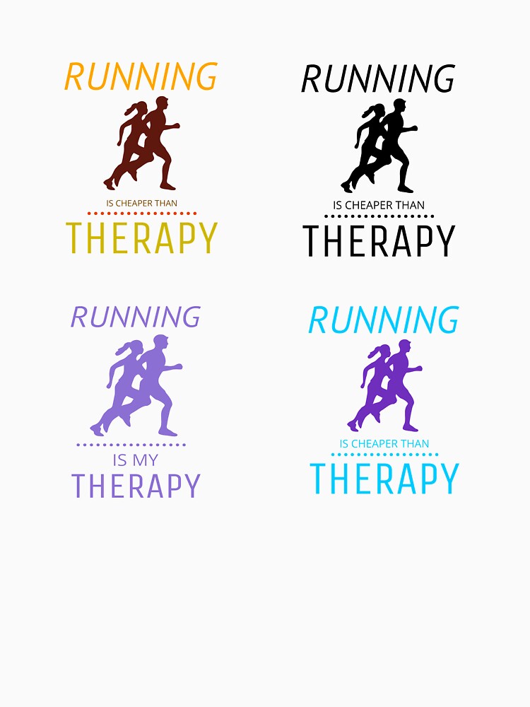 Running Is My Therapy Sticker by colortrends
