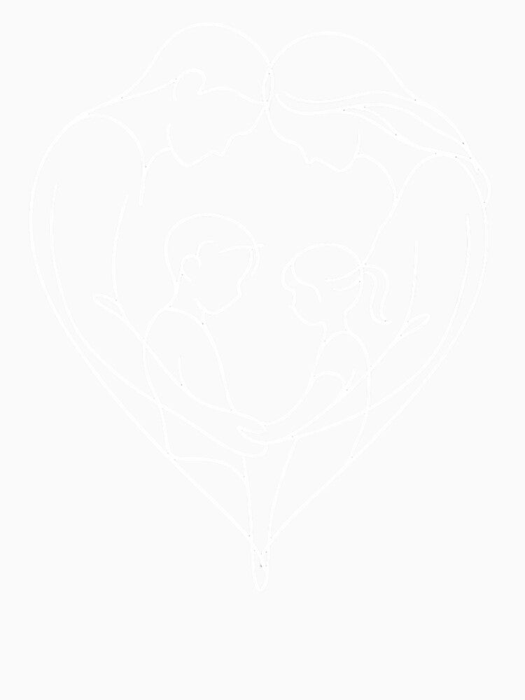 One Line Family Love – Minimalist Continuous Line Art of Unity & Warmth by wanado