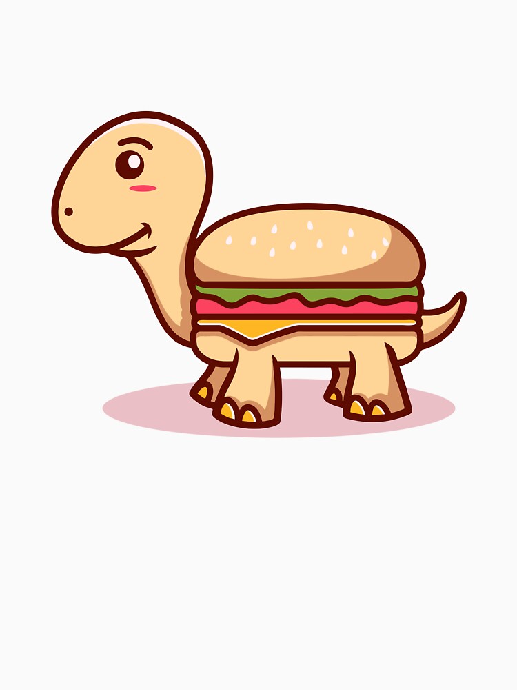 Cute Burger Turtle Food Hybrid Cartoon by mjowsc