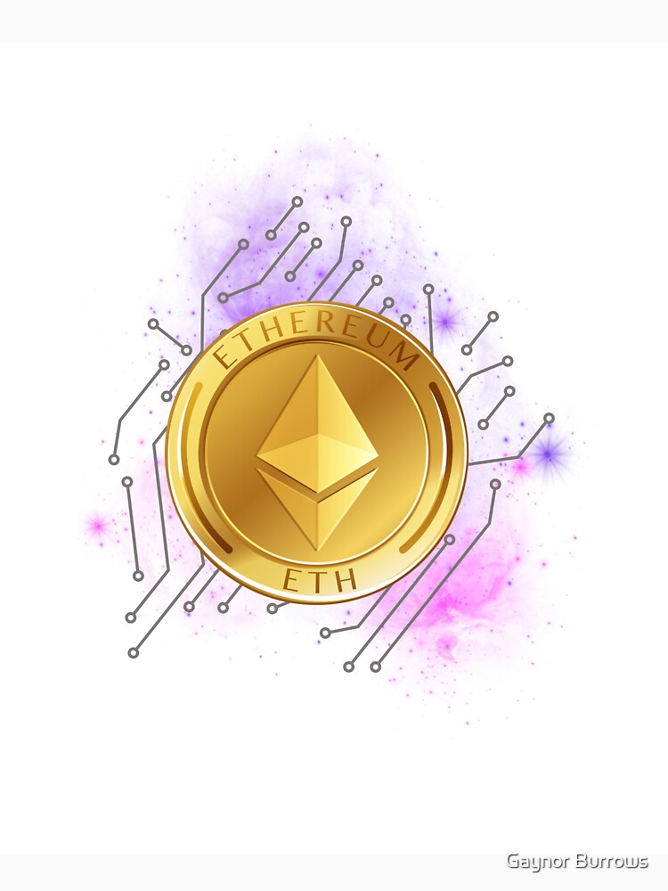 Crypto Ethereum Wall Art by Gaynor Burrows