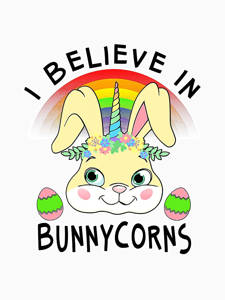I Believe In Bunnycorns Easter Unicorn by BundlerVq
