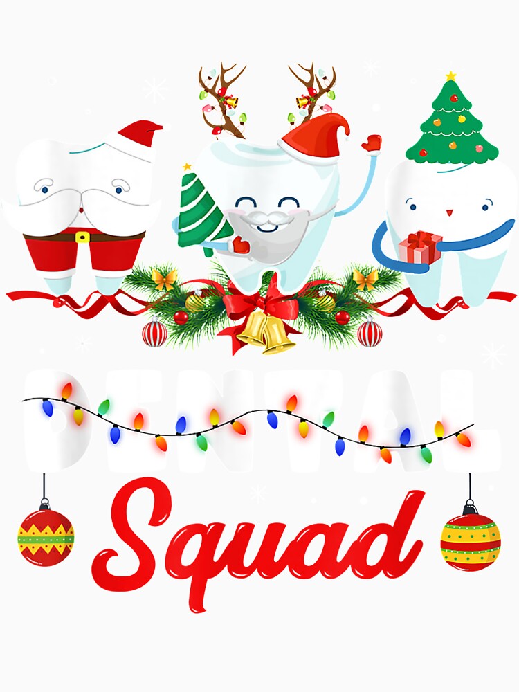 Dentist Christmas Dental Squad Funny Christmas by Salakjit