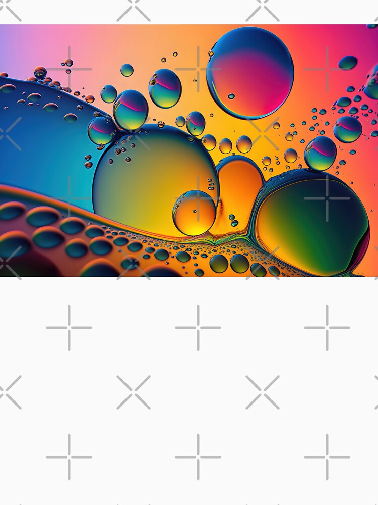 Wallpaper background with circles in the rainbow-colored background by anytka