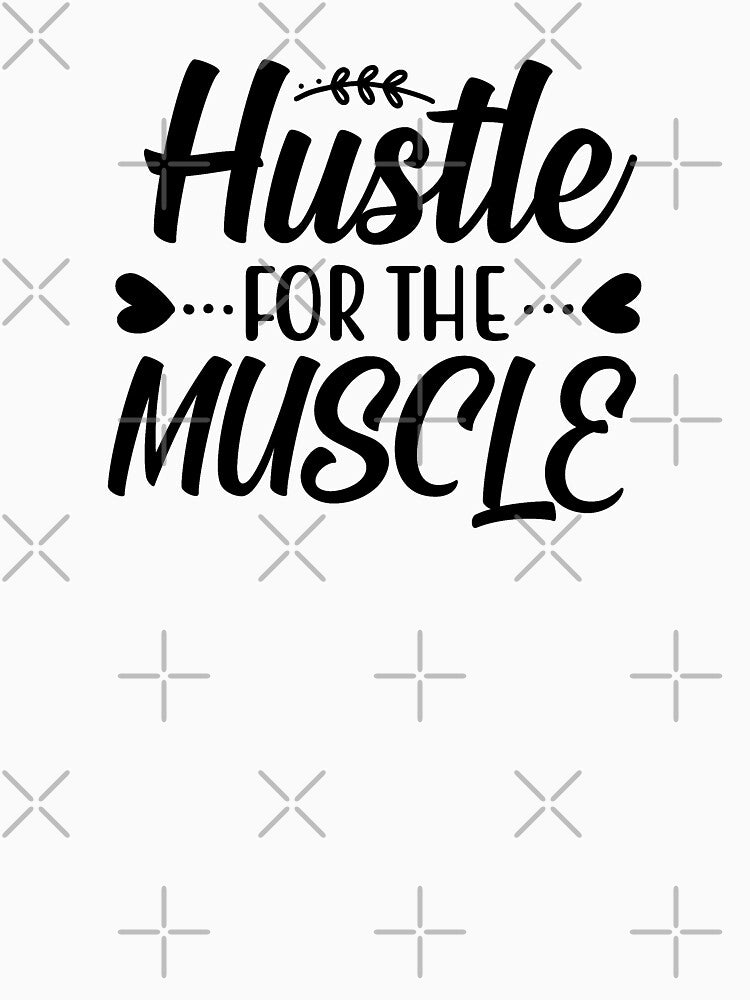 Yoga Quote Hustle For The Muscle Motivational Saying by SoccaTamam