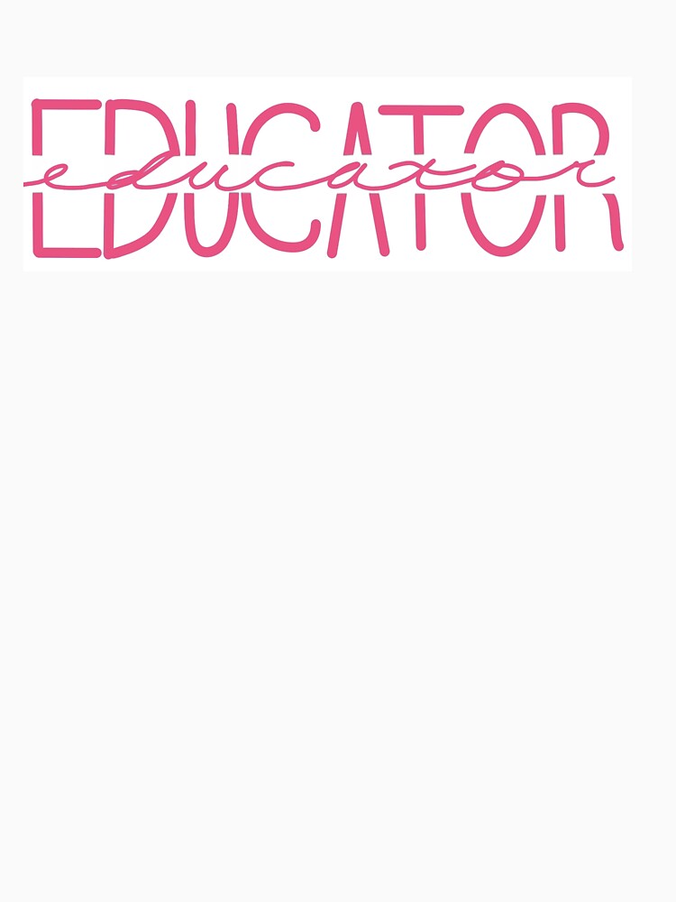 Educator title pink by lucijay
