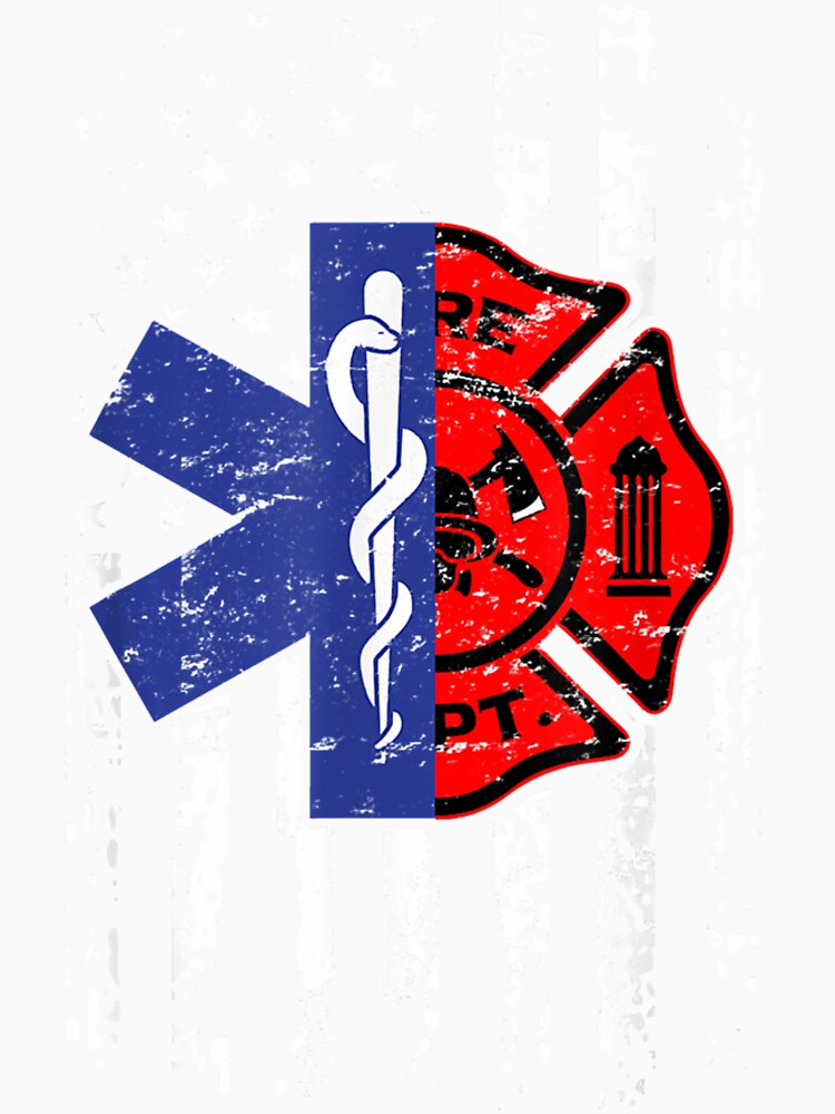 EMT Firefighter Shirt Firefighter EMT American Flag Gif| Perfect Gift For you and friends by luconats