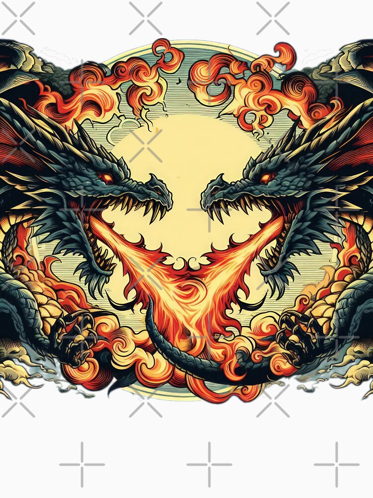 two Fire dragon by Expressions-Sel