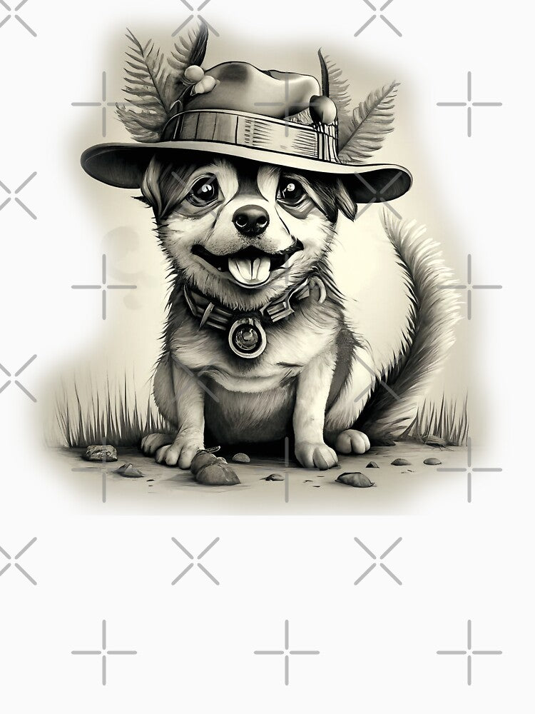 Sweet adorable dog in a hat by MagelliShop