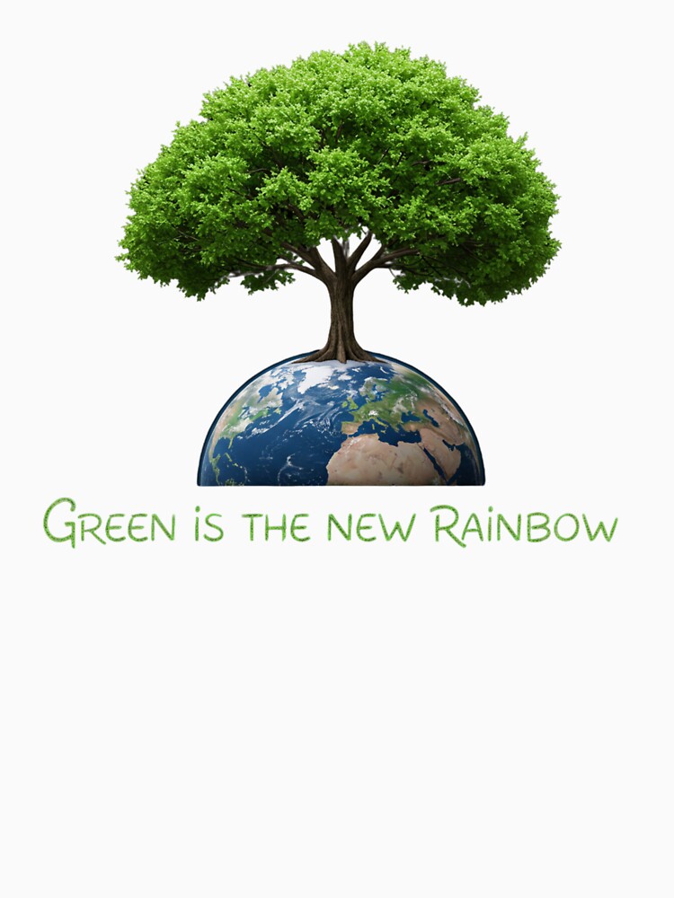 Green is the New Rainbow: Funny Eco-Friendly Design by MotivaChic