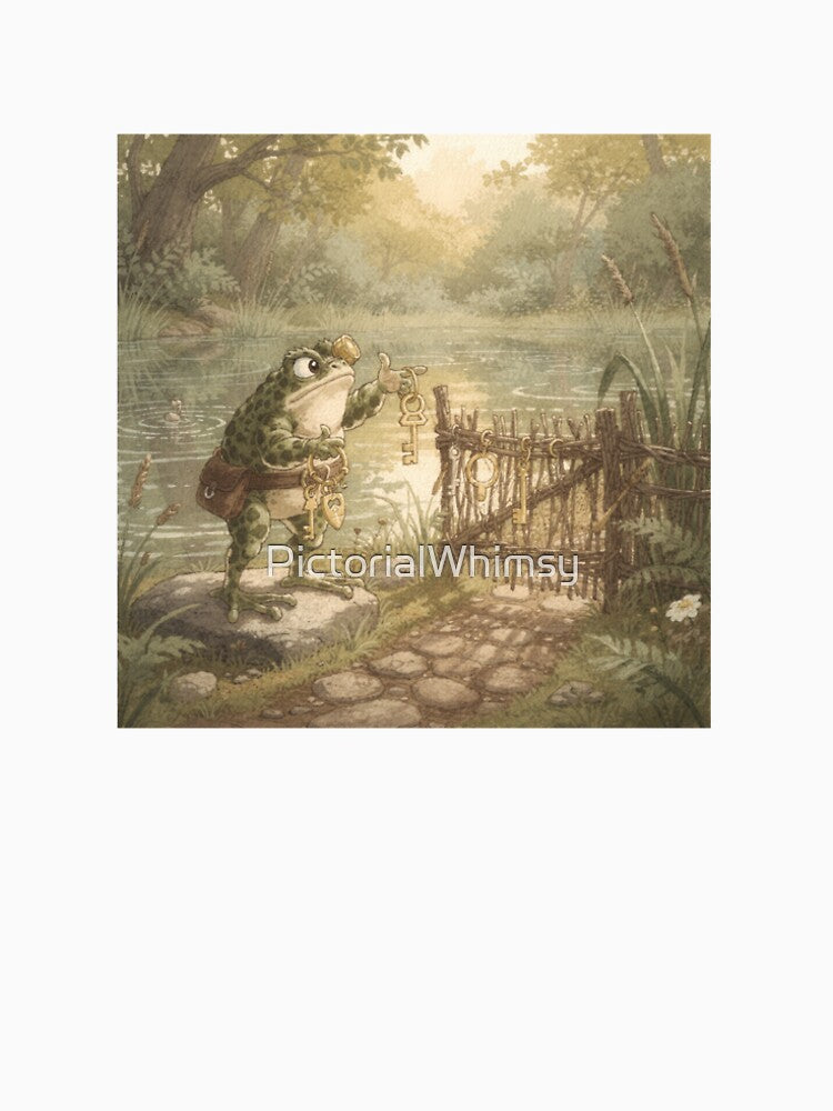 Toad Locksmith Guarding the Pond Gate by PictorialWhimsy