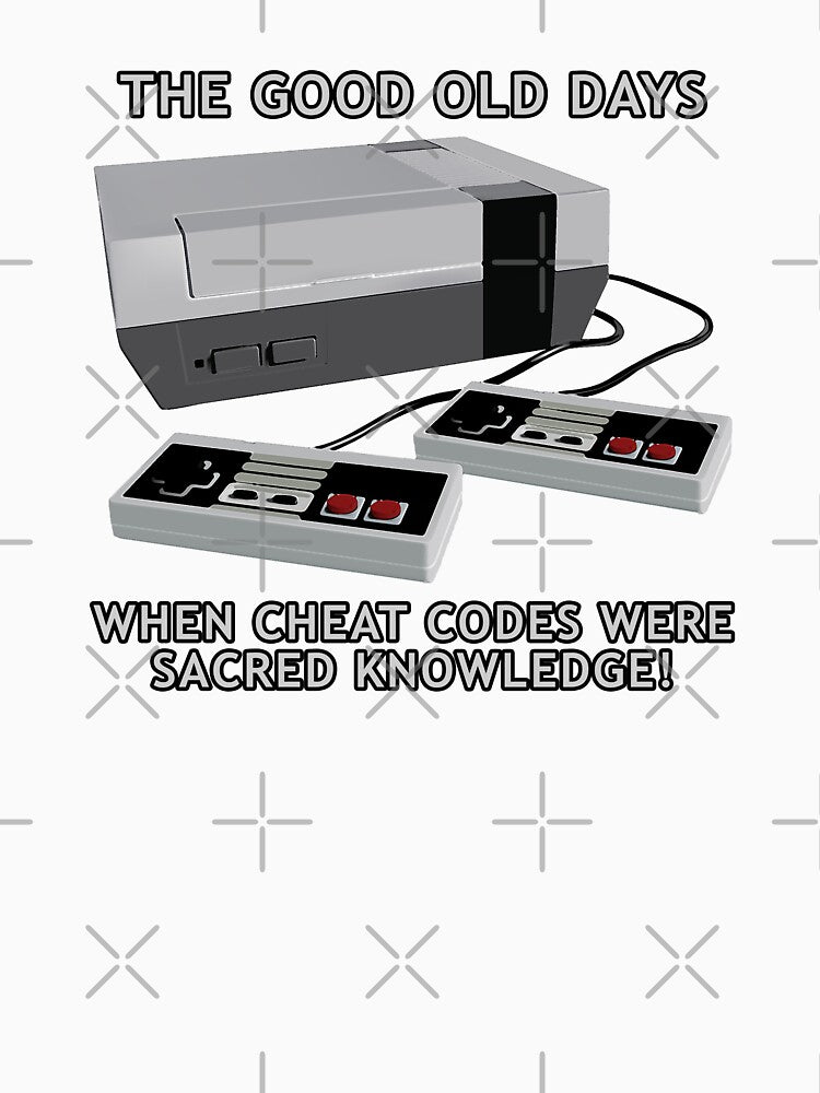Retro gaming "The Good Old Days When Cheat Codes Were Sacred Knowledge!" by JDMTees