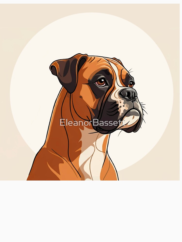 Boxer dog modern digital art by EleanorBassett