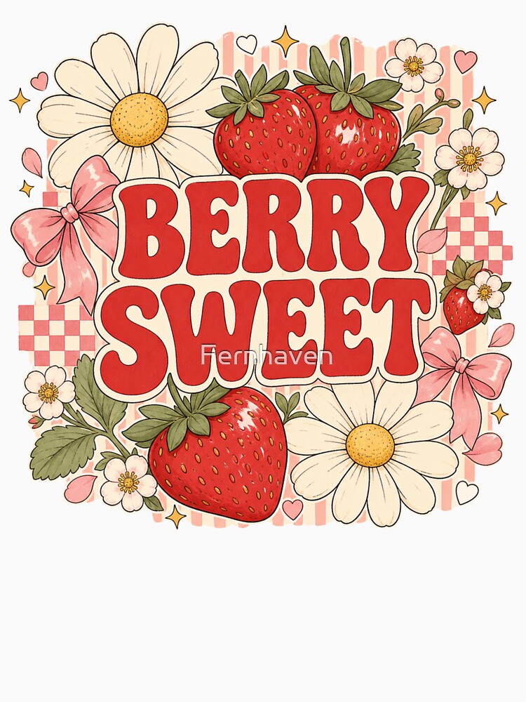 Berry Sweet | Strawberry Coquette | Cute Cottagecore Strawberry Aesthetic by Fernhaven