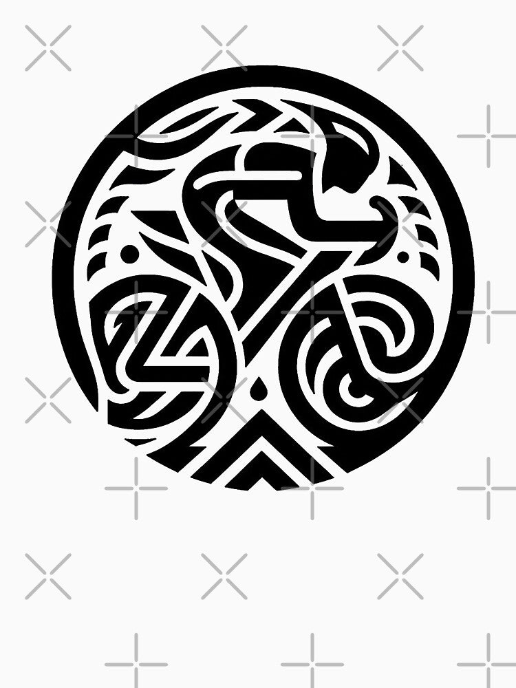 Black tribal cycling logo by RICAMTP