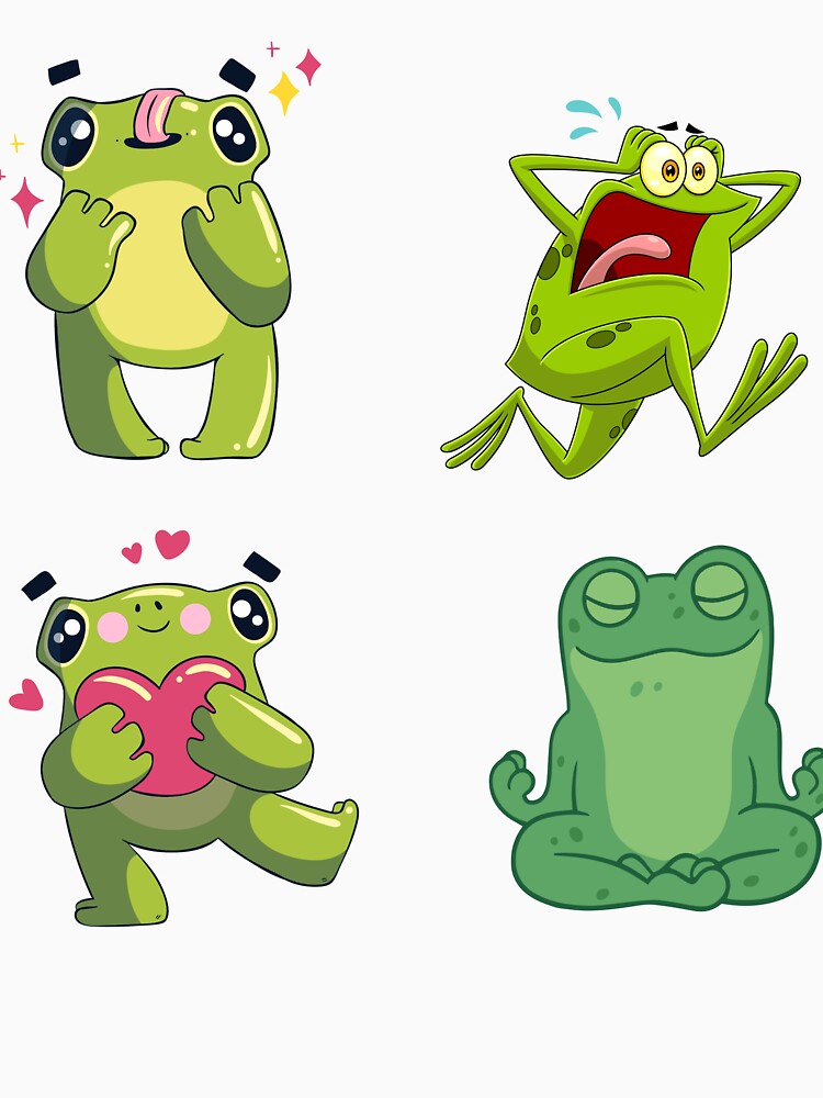Cute Frog Sticker Pack by WISDOMCHARLES