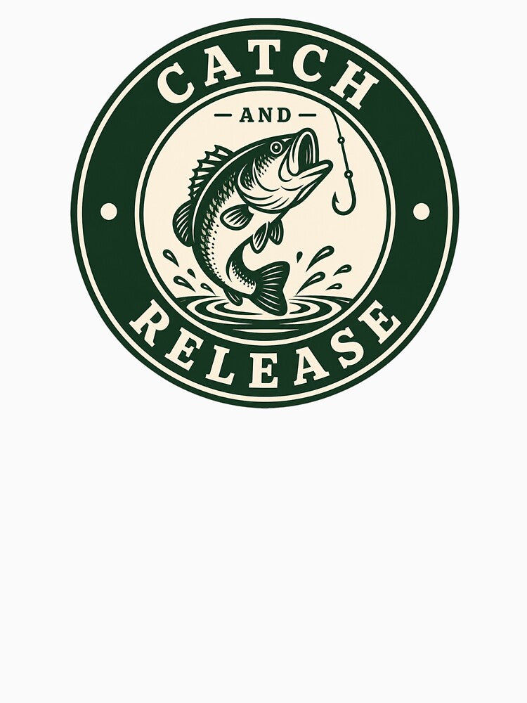 Catch and Release Vintage Fishing Design by EastEndTownie