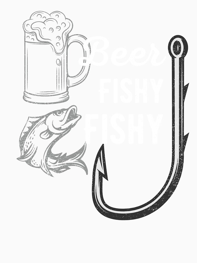 Beer Fishy Fishy Funny Fishing Gift by NostalgicLatin