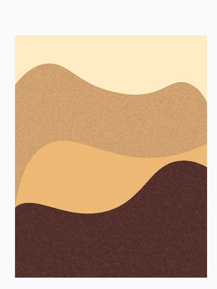 Abstract modern art in beige by birasart