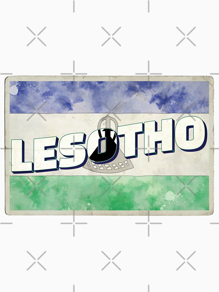 Lesotho Vintage style retro souvenir by DeveloperProp0