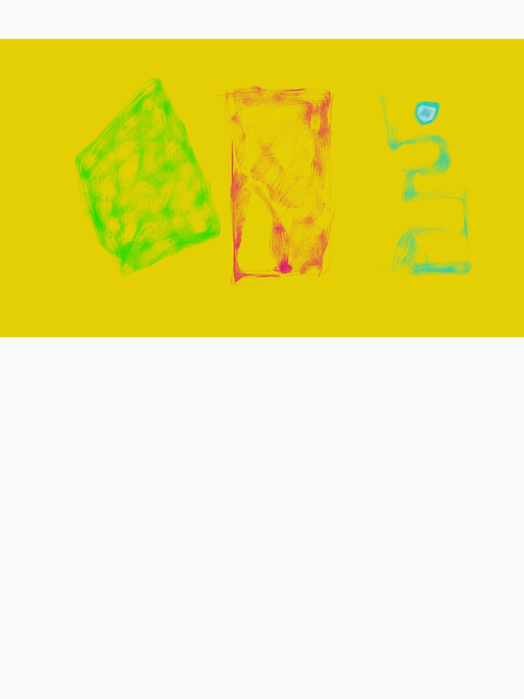 Art Potpourri  Minimalist Yellow Abstract Digital Painting by masabo