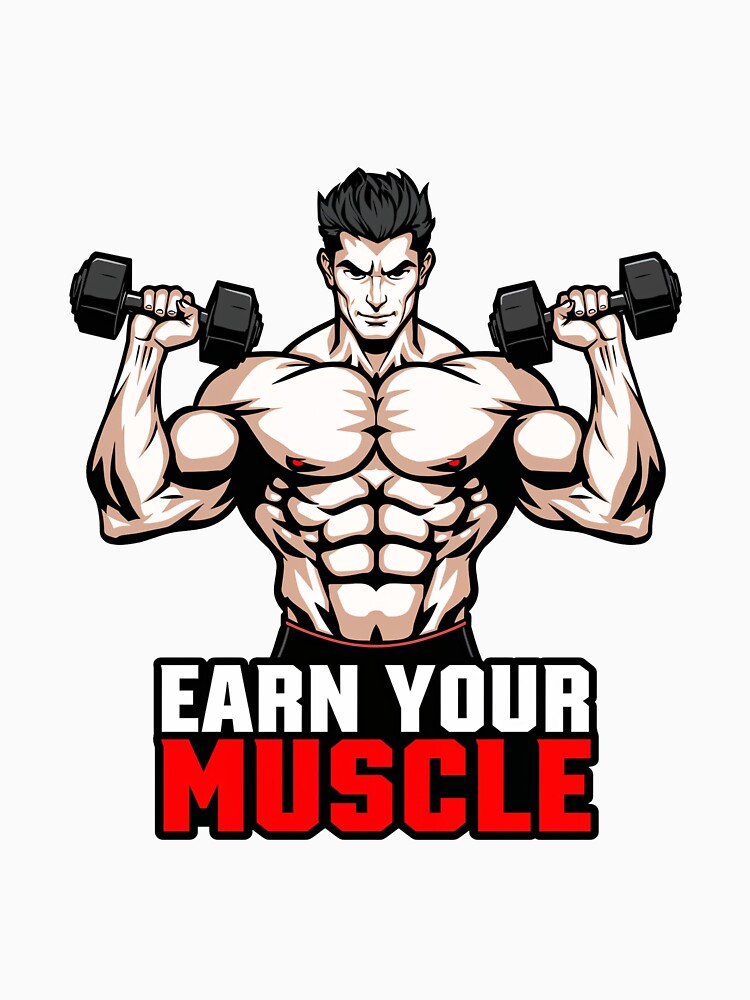 Earn Your Muscle Gym Motivation by PIXENTRA