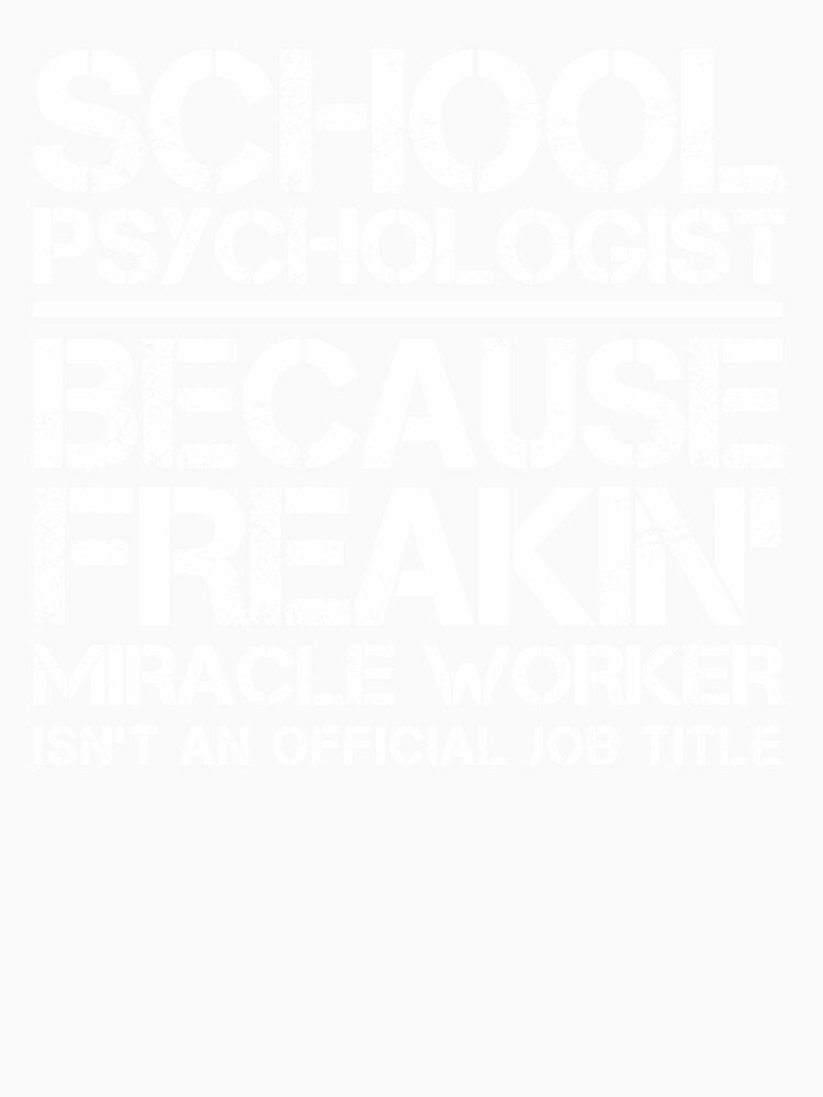 School Psychologist Miracle Worker by clickmostro