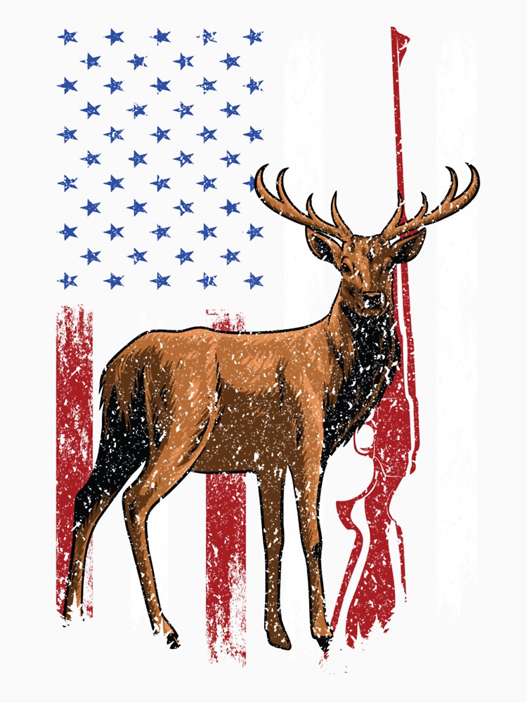 Deer Hunting Hunter USA Flag by taaddison50