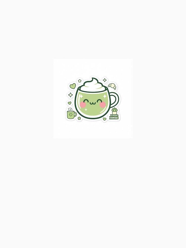 Kawaii Matcha Latte Cute by mayatA-rt