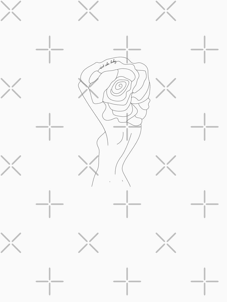 Flower Girl Line Art by wallflowerbee