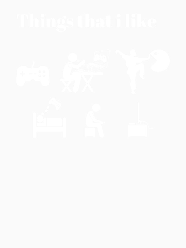 Things that i like - text based & icons design - White text by Nemesiscrowd