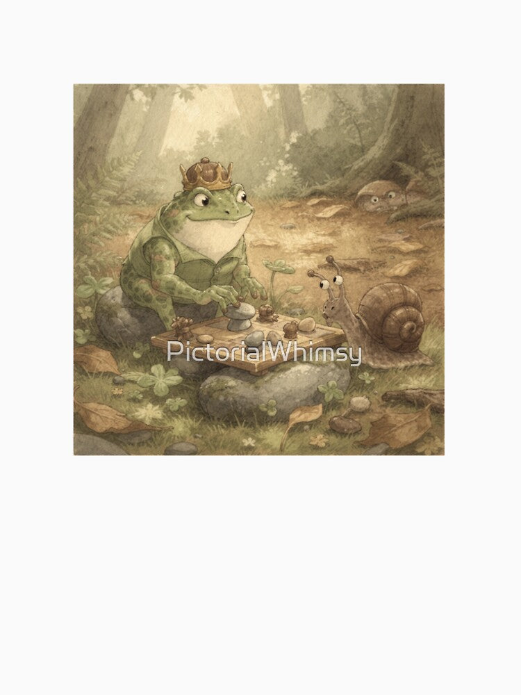 Toad Chess Champion Beating a Snail by PictorialWhimsy