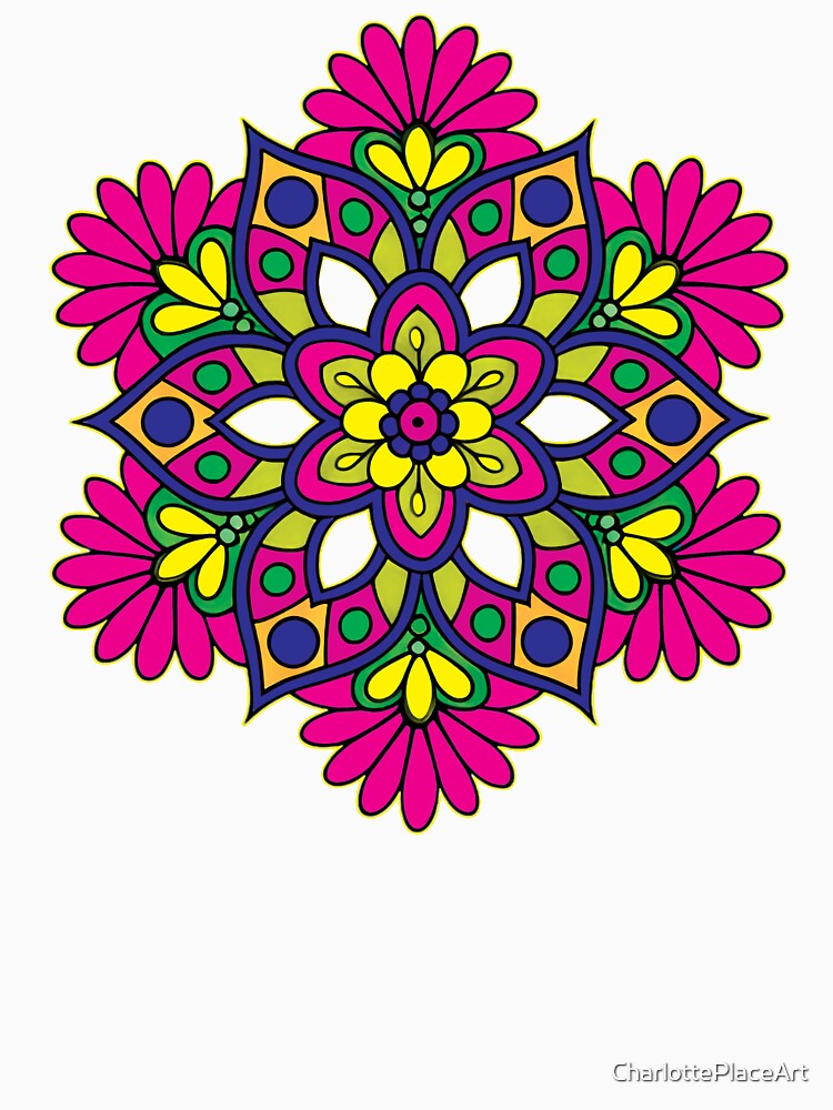 Folk Mandala by CharlottePlaceArt