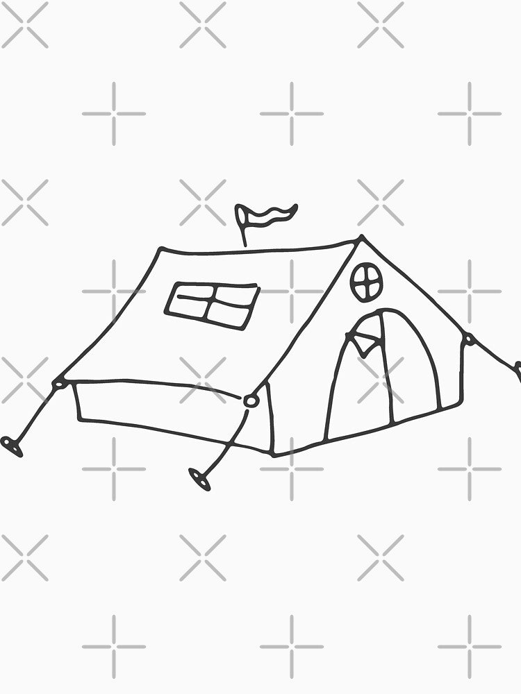 Hand drawn Camping Outdoor Tent by Islanr