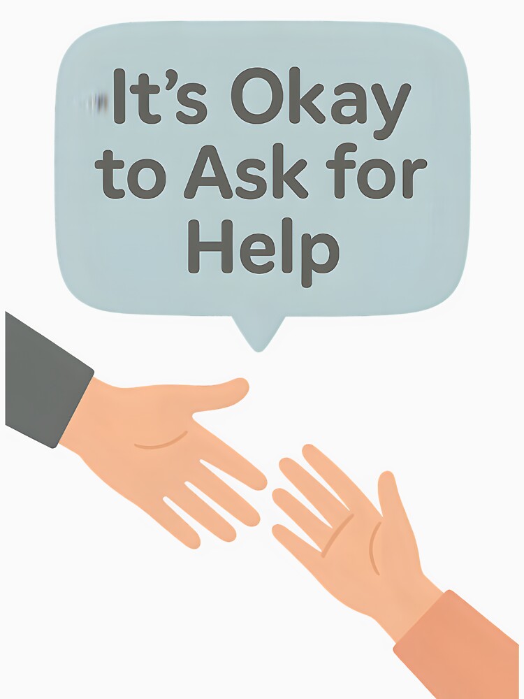 mental health therapist It’s Okay to Ask for Help by Uglyandcute
