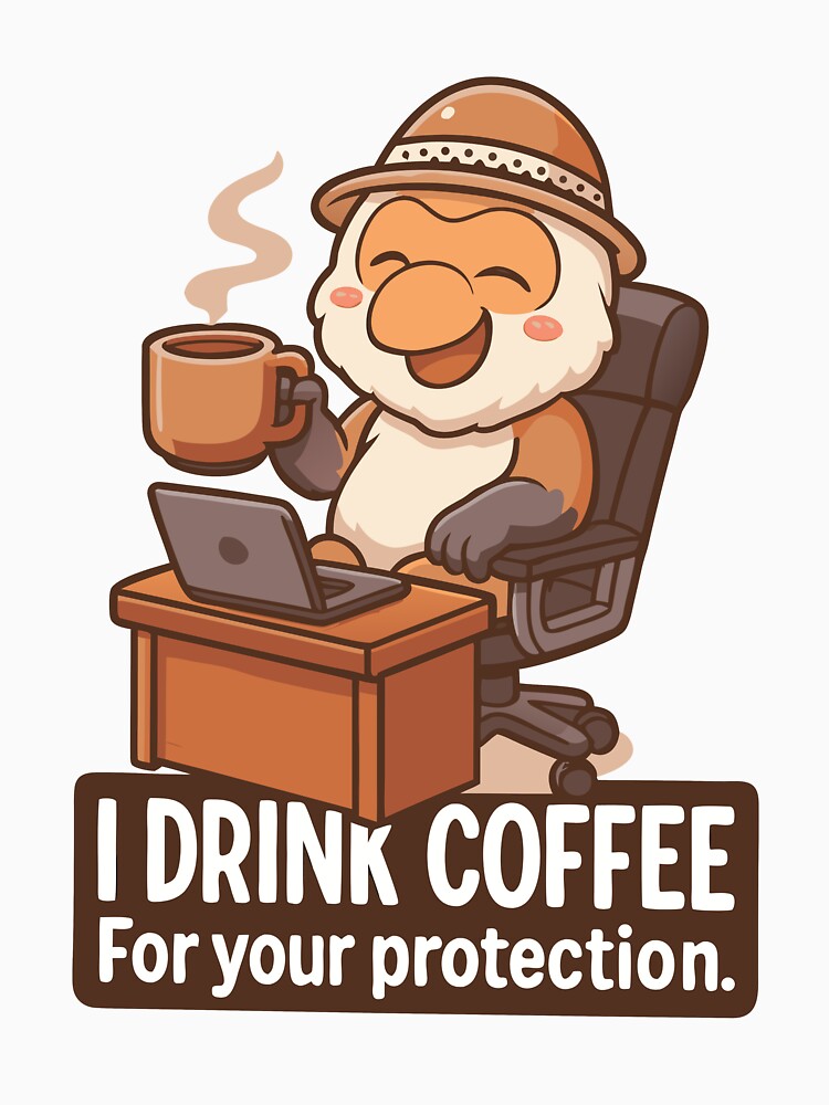I Drink Coffee for Your Protection by Koko The Proboscis Monkey