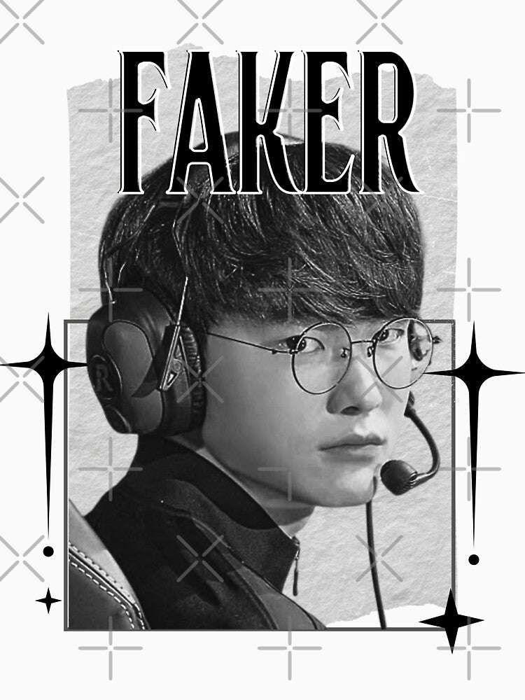 Faker Legendary Korean Pro Gamer Portrait esports legend, professional gamer by HELL0WBELLO