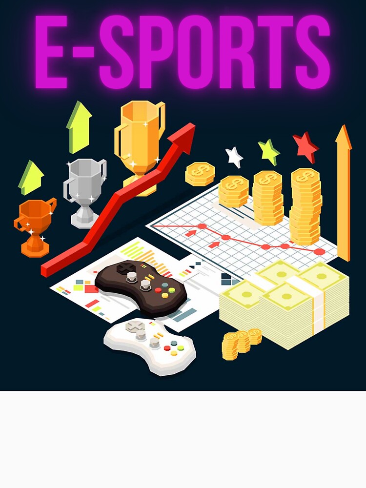 Esports Money Grind - Gaming Success and Trophies Design by Giaguaro07