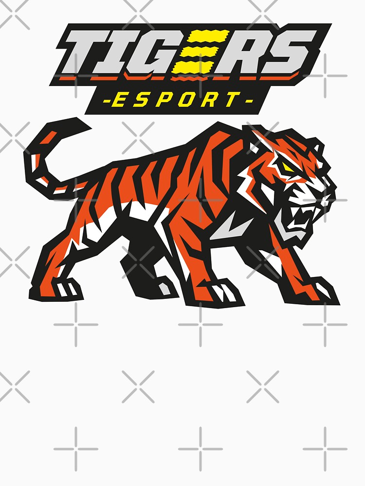 Tigers Esports Mascot Logo – Fierce Gaming Team Tiger Emblem by MerlinWear